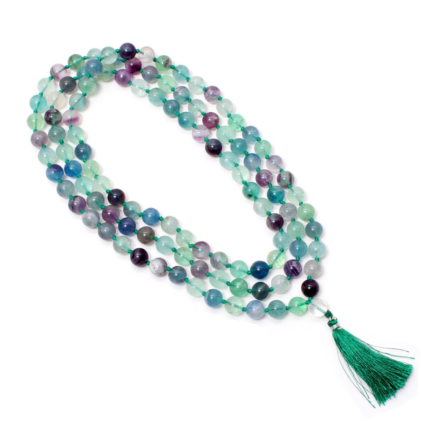 Fluorite Japa Mala - Clarity & Focus Meditation Beads