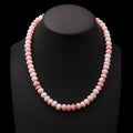 Natural Pink Opal Beaded Gemstone Necklace – Calming Jewelry for Love & Emotional Healing