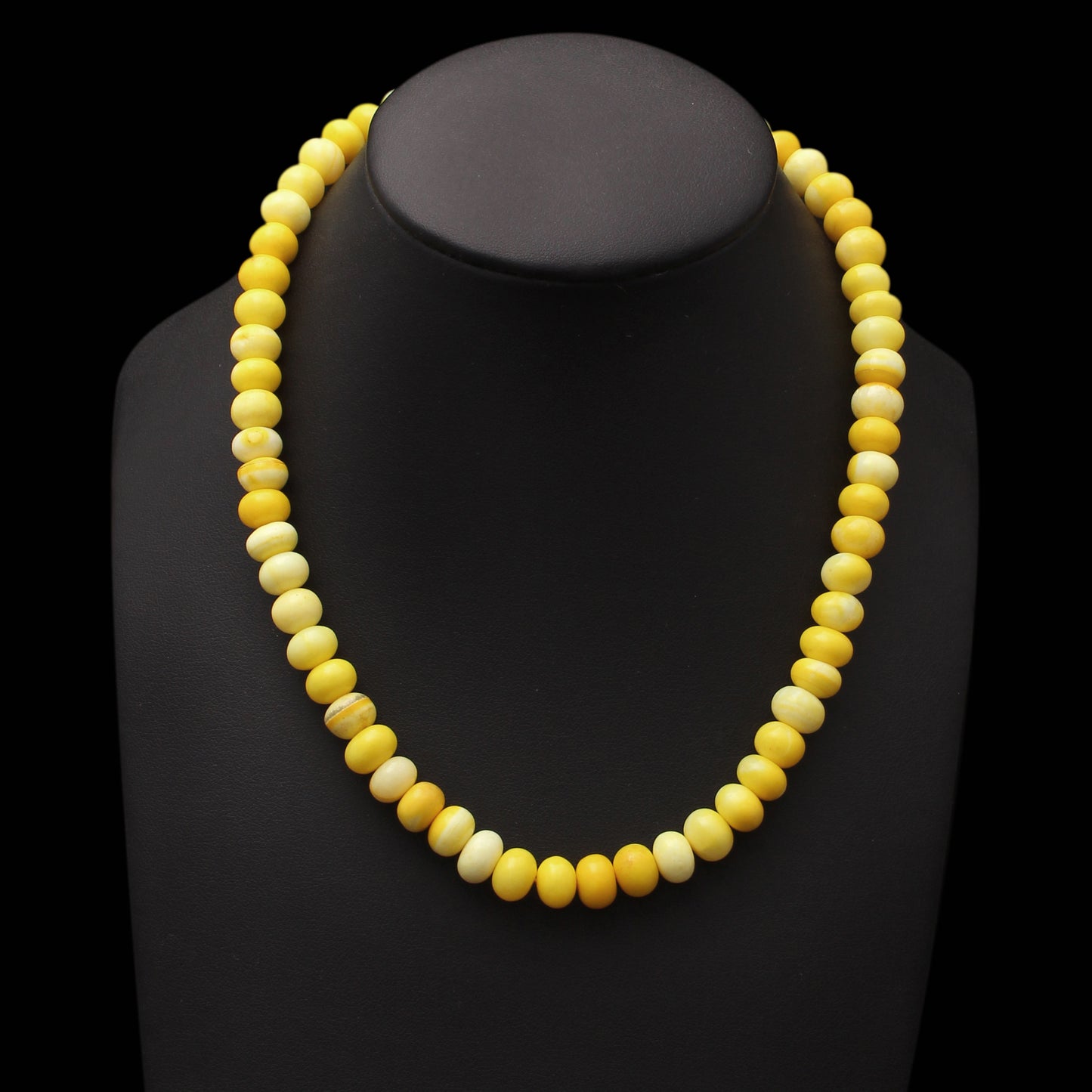 Radiant Yellow Opal Beaded Necklace - Nature's Glow