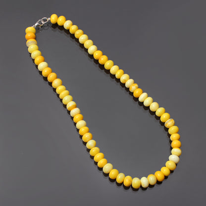 Radiant Yellow Opal Beaded Necklace - Nature's Glow