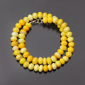 Radiant Yellow Opal Beaded Necklace - Nature's Glow