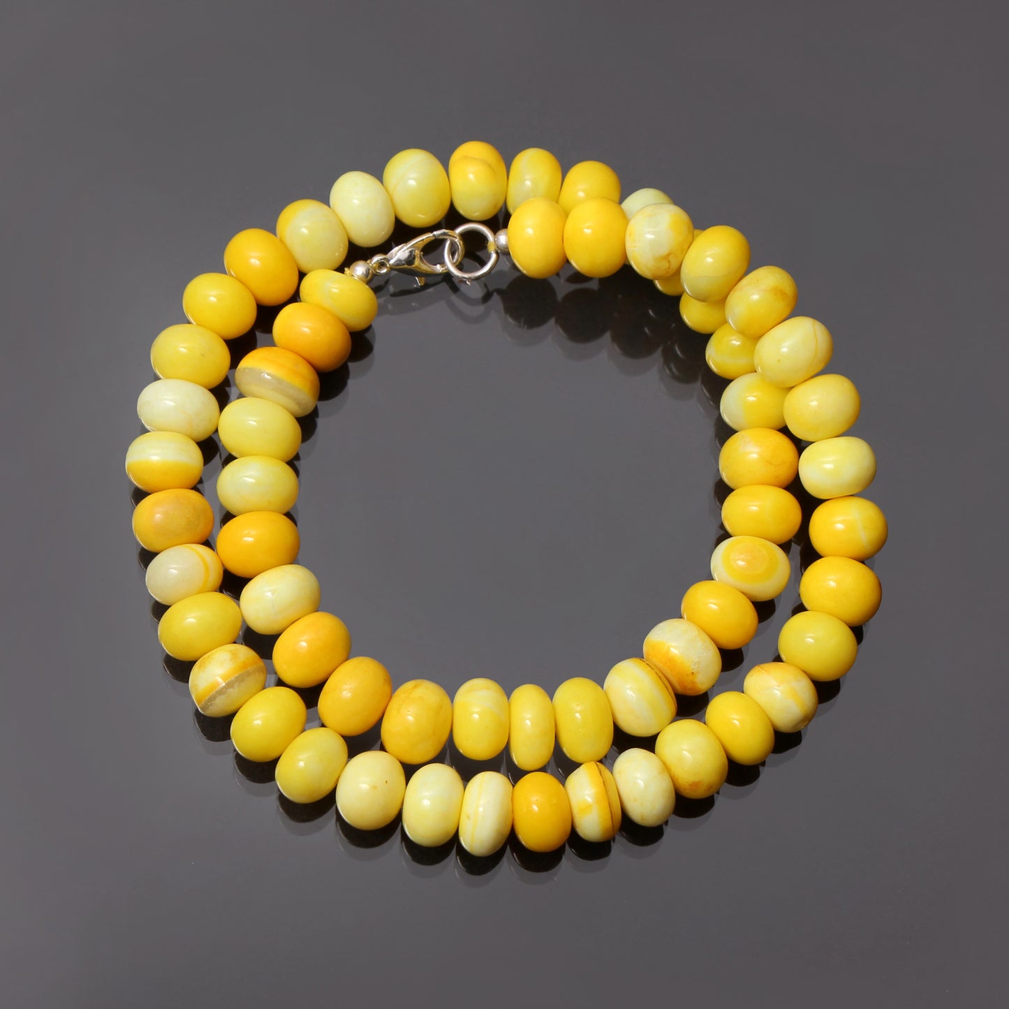 Radiant Yellow Opal Beaded Necklace - Nature's Glow