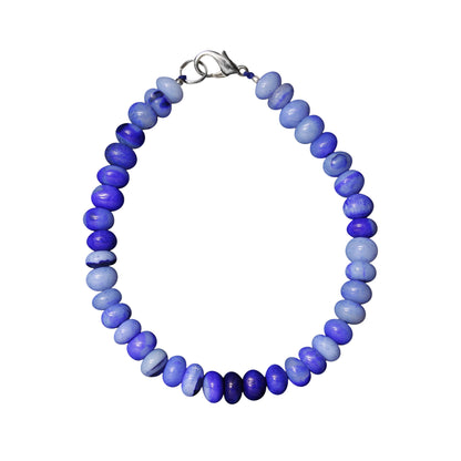 Purple-Blue Opal Beaded Bracelet