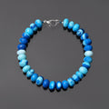 Natural Bold Sky Blue Candy Opal Beads Gemstone Bracelet – Statement Jewelry for Calm & Confidence