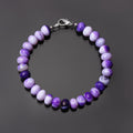 Natural Purple Opal Beads Gemstone Bracelet – Elegant Jewelry for Spirituality & Emotional Healing