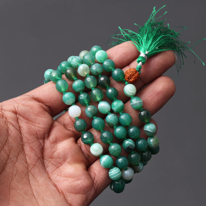 Agate 108 Beads Japa Mala – Grounding & Balance Meditation Beads