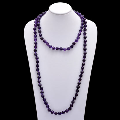 Amethyst 108 Beads Japa Mala - Serenity & Intuition Meditation Beads