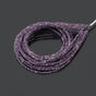Natural Purple Herkimer Diamond Uncut Chips Beads 2x3 mm – Sparkling Raw Gemstone Strands for Jewelry Making