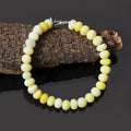 Natural Yellow Opal Beads Gemstone Bracelet – Positivity, Confidence & Emotional Healing