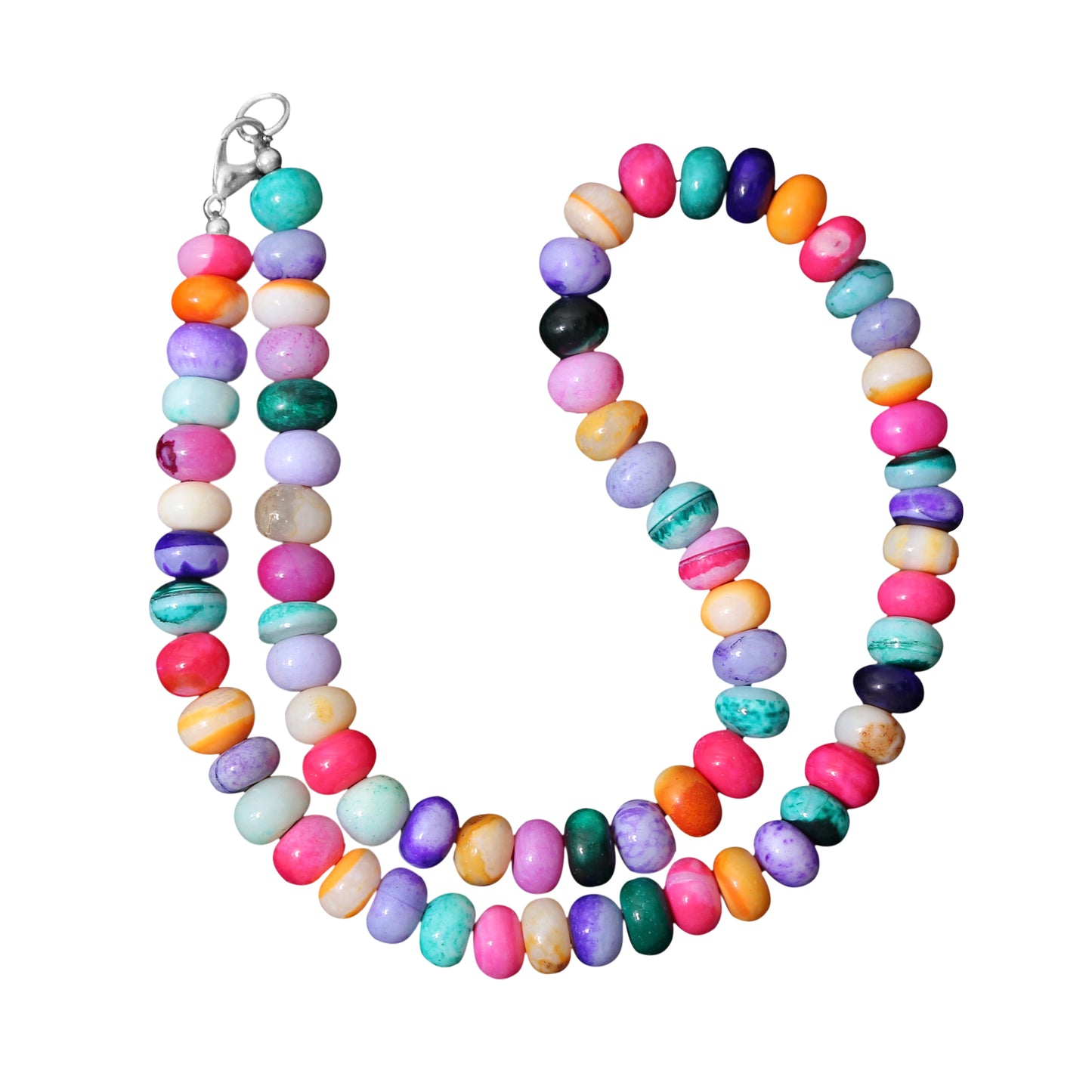 Dazzling Natural Candy Opal Gemstone Necklace – Multicolor Beauty for a Chic Look