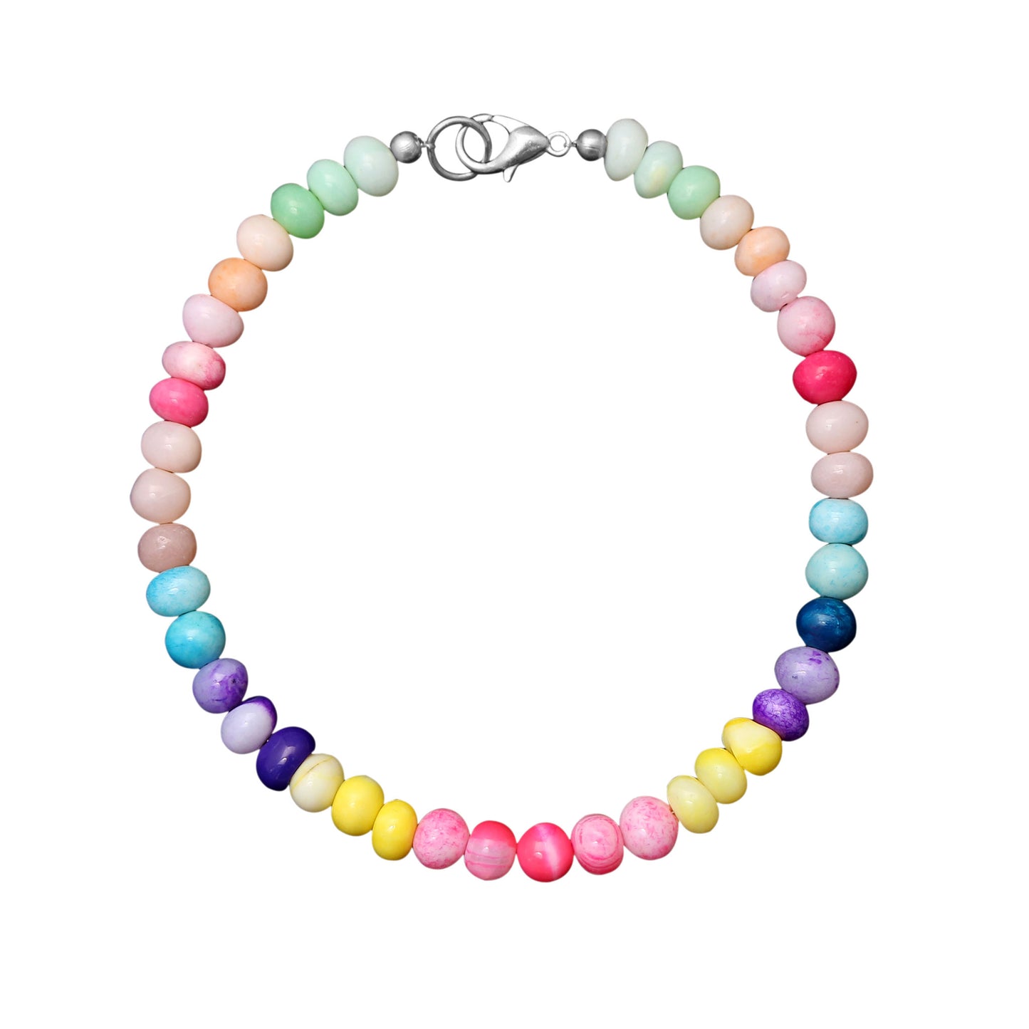 Enchanting Natural Candy Opal Bracelet – Vibrant Colors for a Playful Elegance