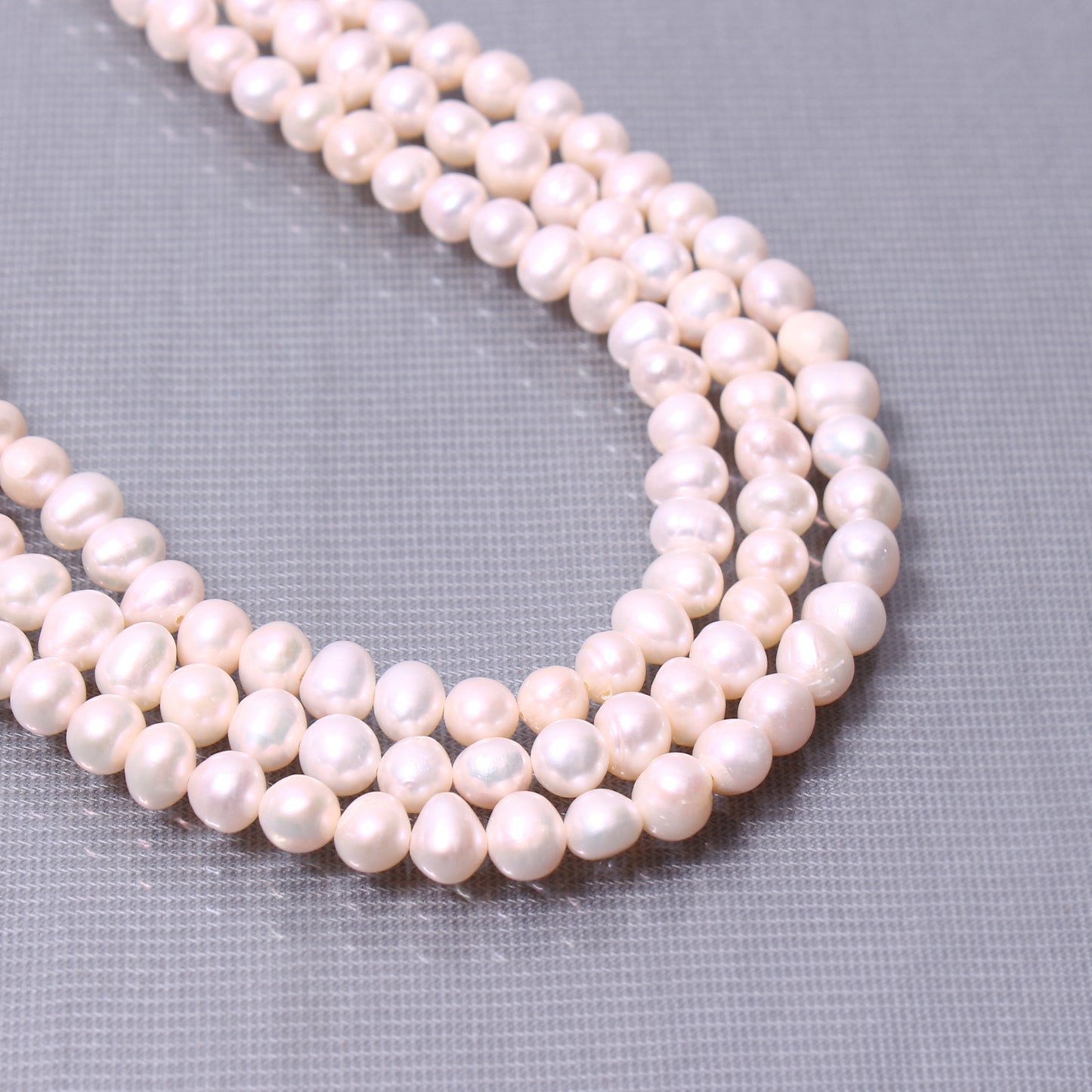 Natural freshwater Pearl 3 Layered Necklace - Timeless Jewelry For Her