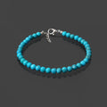 Tranquil Serenity: Turquoise Smooth Round 5mm Bracelet
