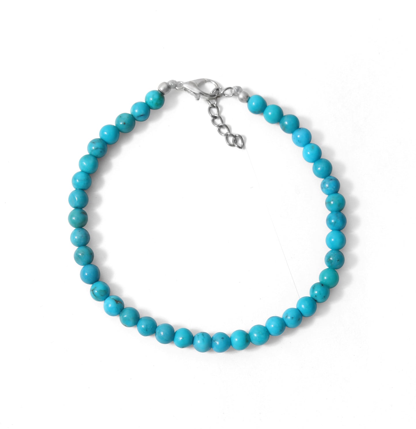 Tranquil Serenity: Turquoise Smooth Round 5mm Bracelet