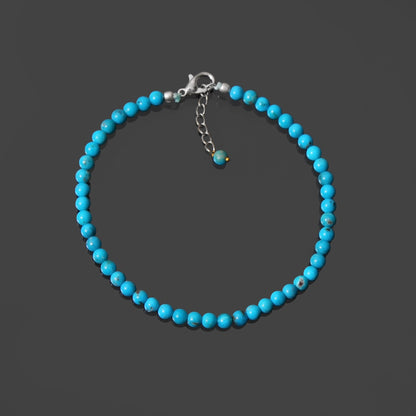 Turquoise Smooth Round 4.5mm Bracelet