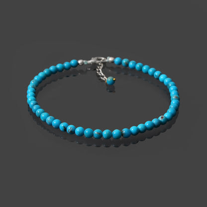 Turquoise Smooth Round 4.5mm Bracelet