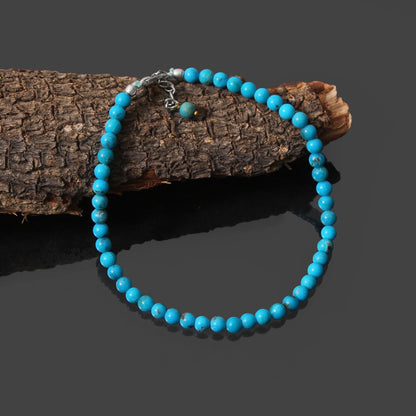 Turquoise Smooth Round 4.5mm Bracelet