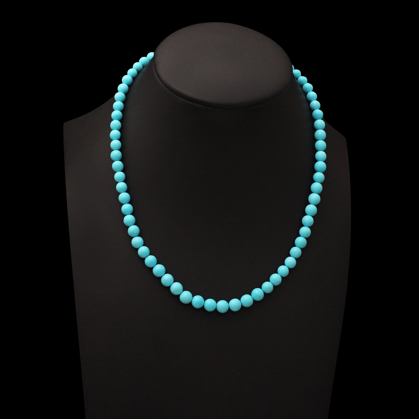 Charm: Turquoise Smooth Round Necklace"