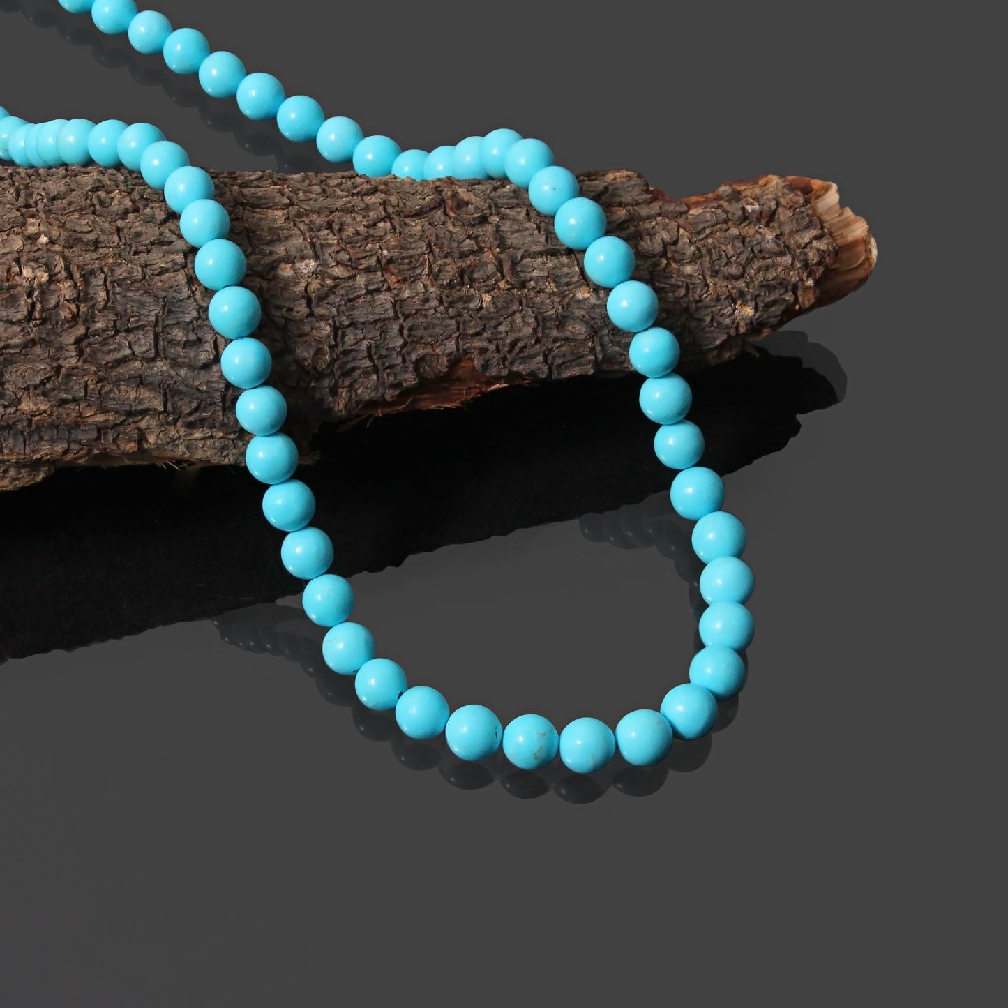 Charm: Turquoise Smooth Round Necklace"