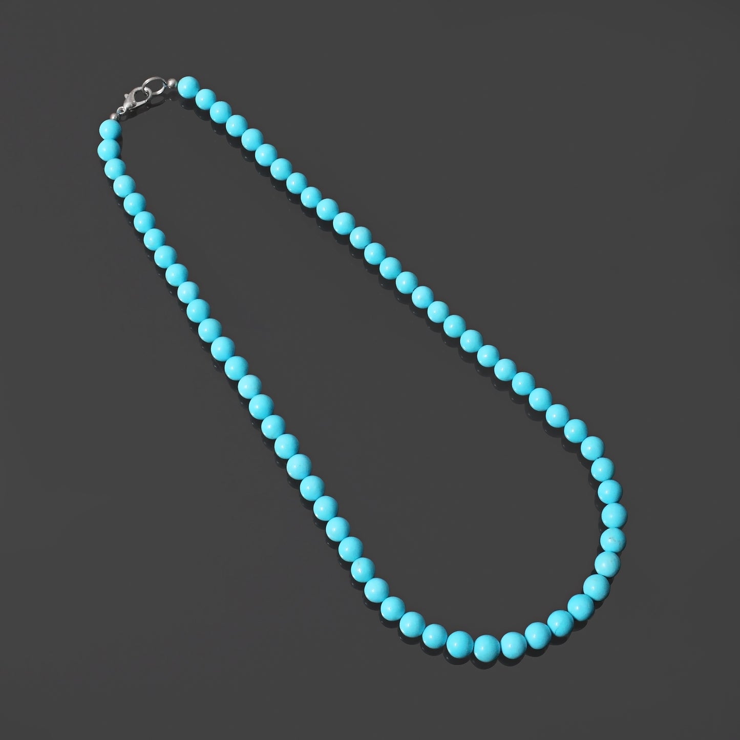 Charm: Turquoise Smooth Round Necklace"