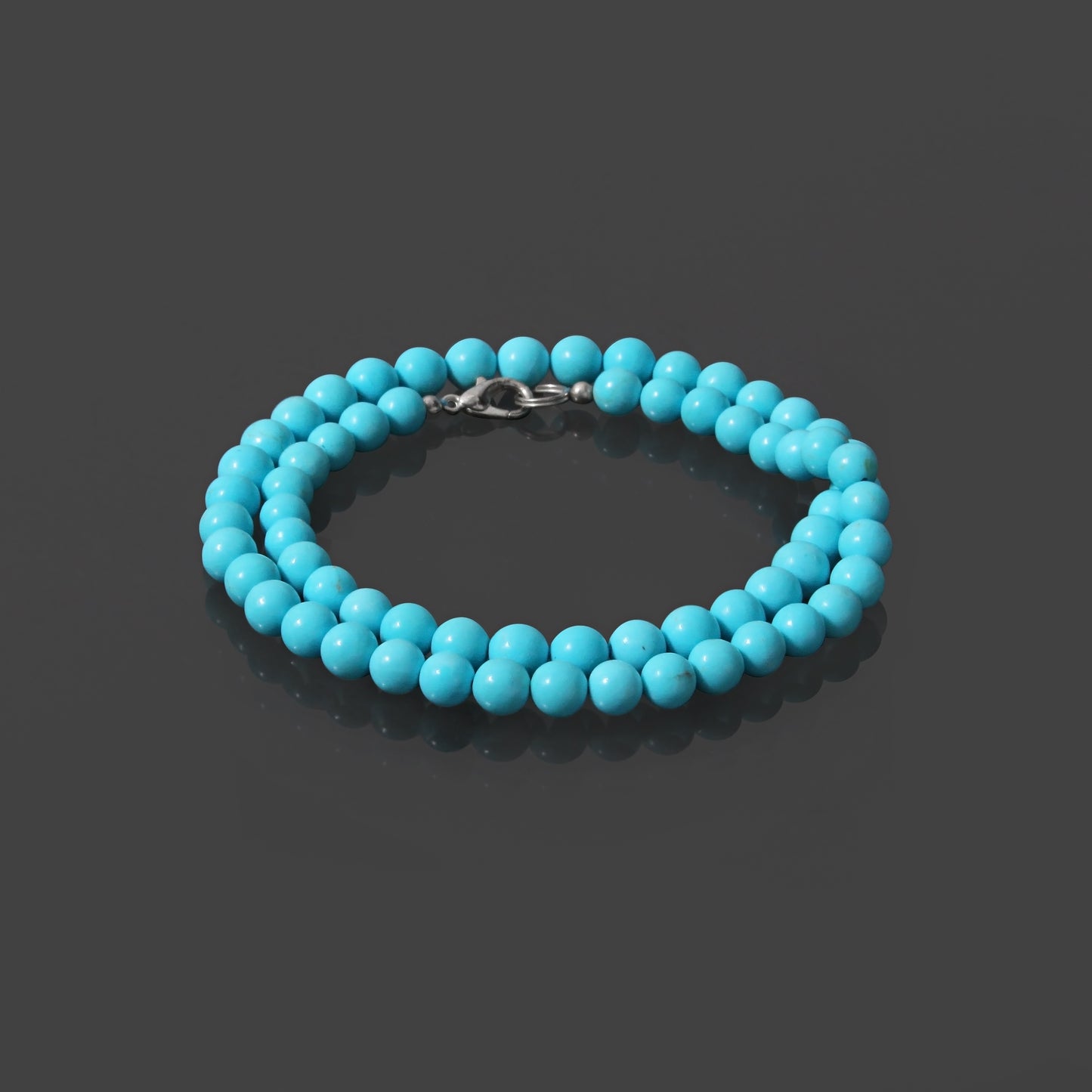 Charm: Turquoise Smooth Round Necklace"