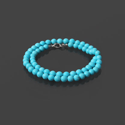 Charm: Turquoise Smooth Round Necklace"