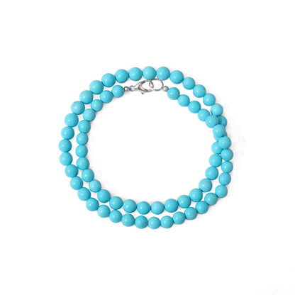 Charm: Turquoise Smooth Round Necklace"