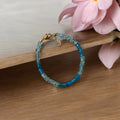 High Quality Aquamarine and Apatite Gemstone Bracelet