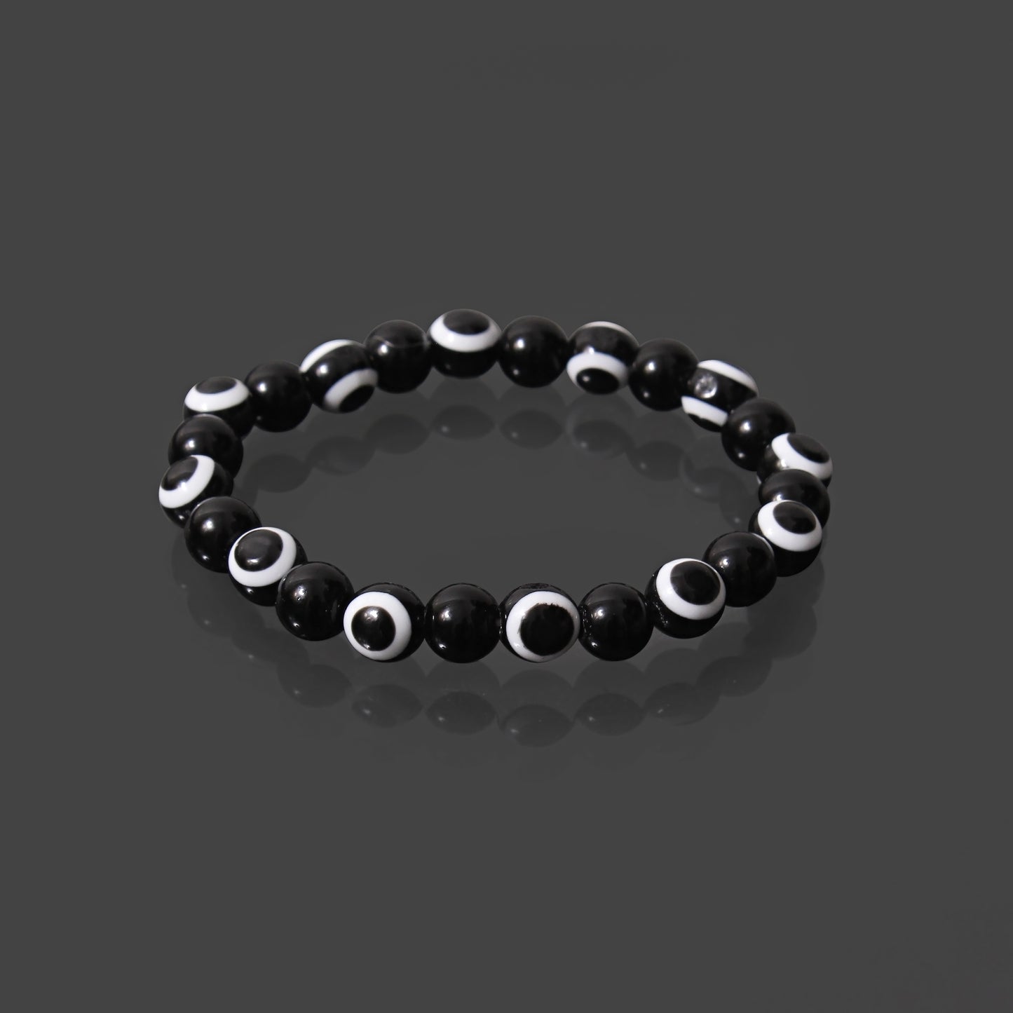 Black Onyx Evil Eye Bracelet - Strength & Protection