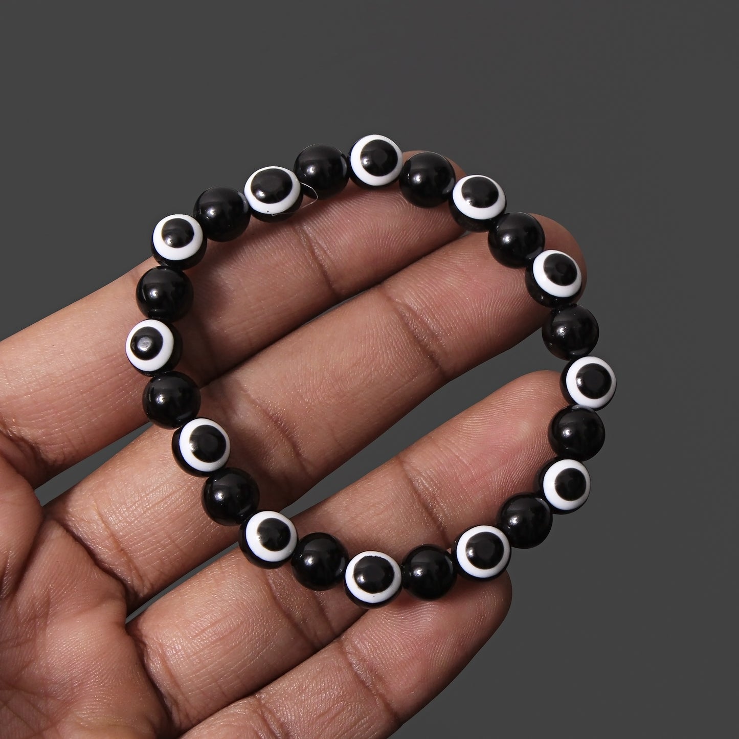 Black Onyx Evil Eye Bracelet - Strength & Protection