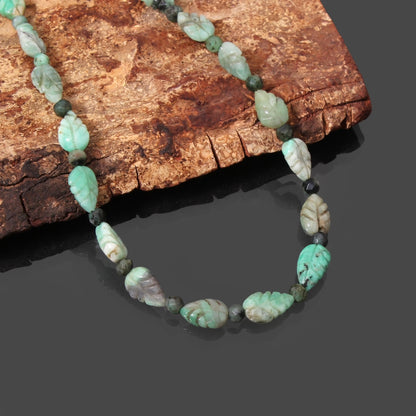 Embrace the verdant beauty of nature with our captivating Emerald necklace