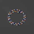 925 Sterling Silver Multi-Gemstone Beaded Bracelet – Elegant Handcrafted Jewelry