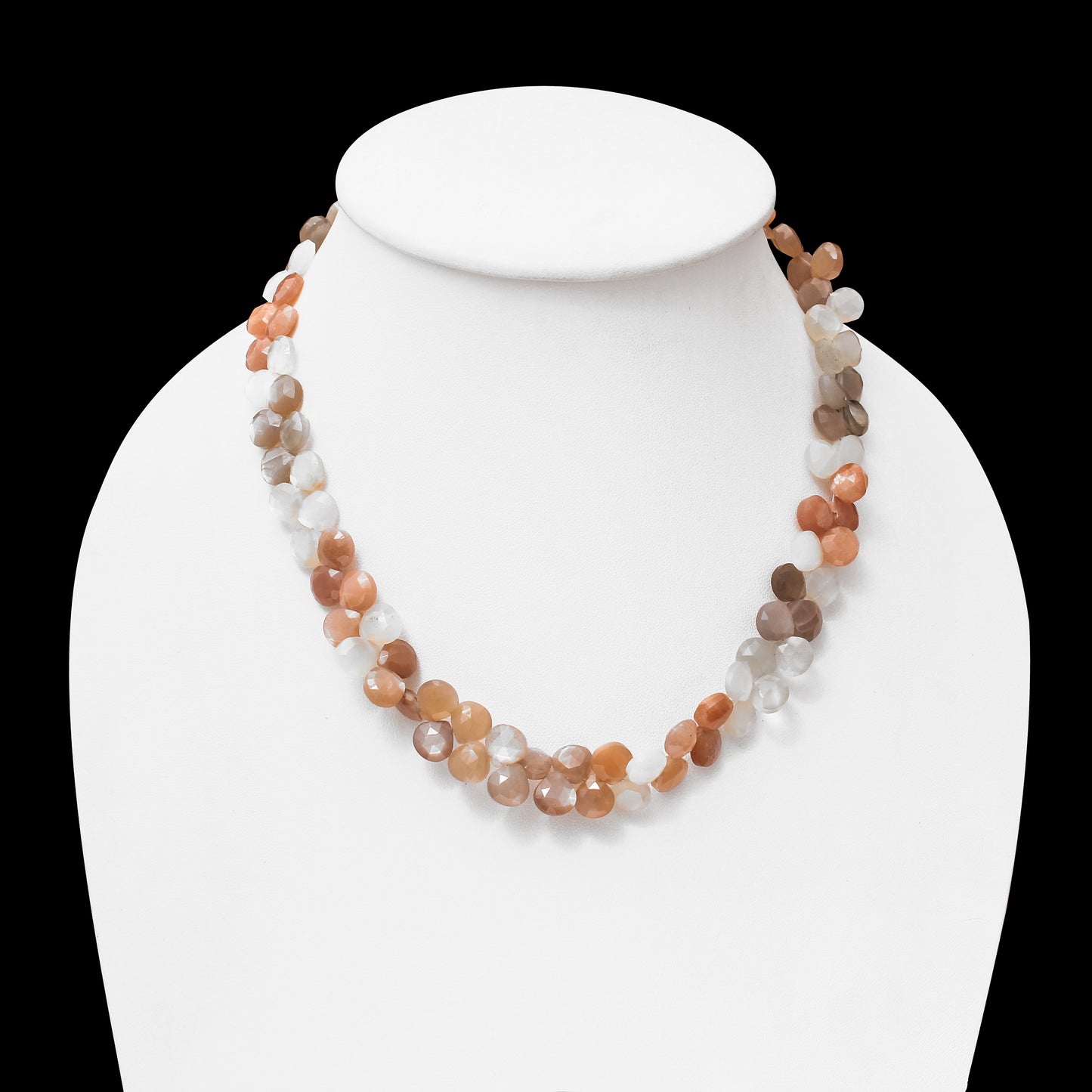 Peach Moonstone Gemstone Necklace - Nurture Emotional Balance & Inner Growth