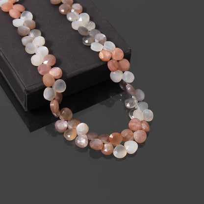 Peach Moonstone Gemstone Necklace - Nurture Emotional Balance & Inner Growth