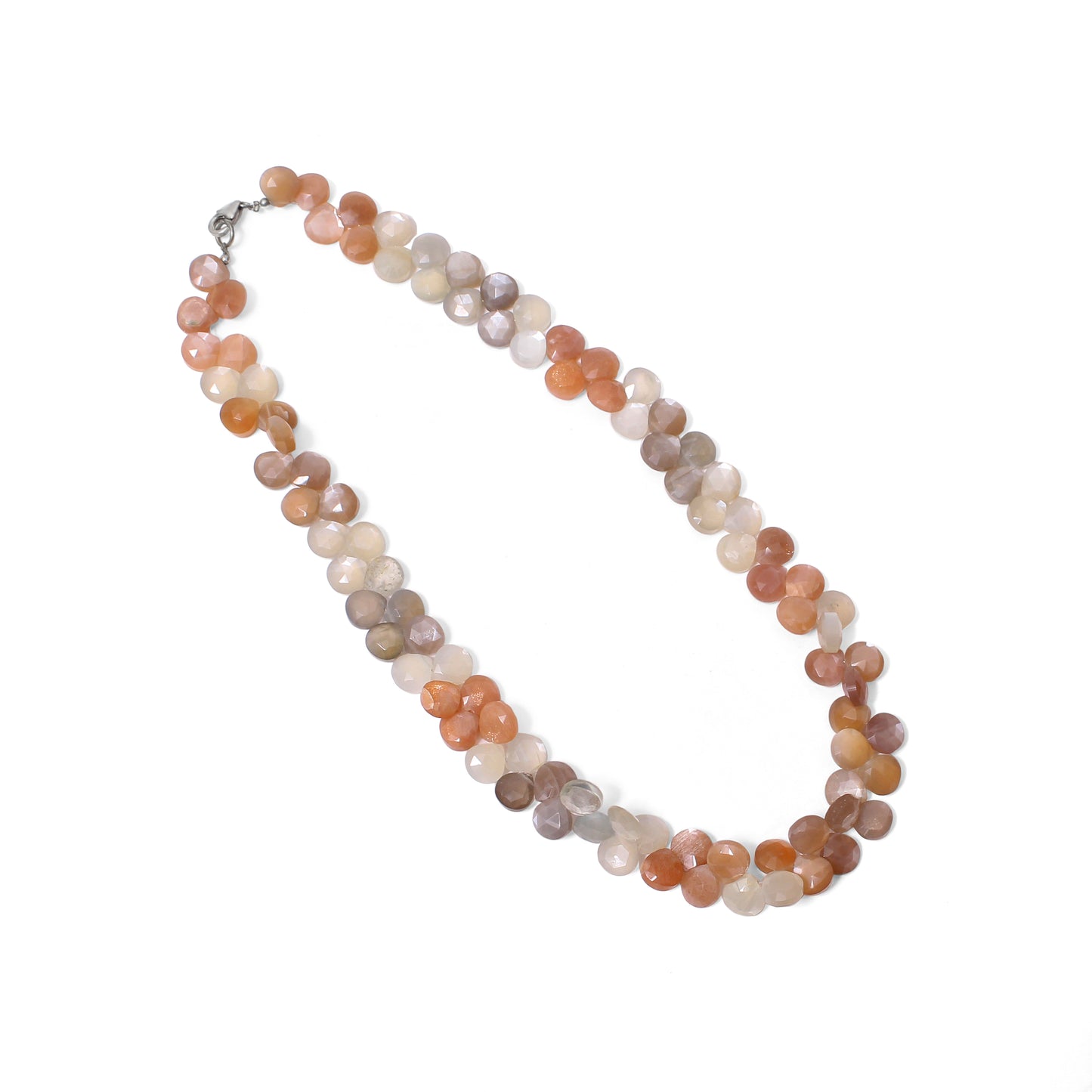 Peach Moonstone Gemstone Necklace - Nurture Emotional Balance & Inner Growth