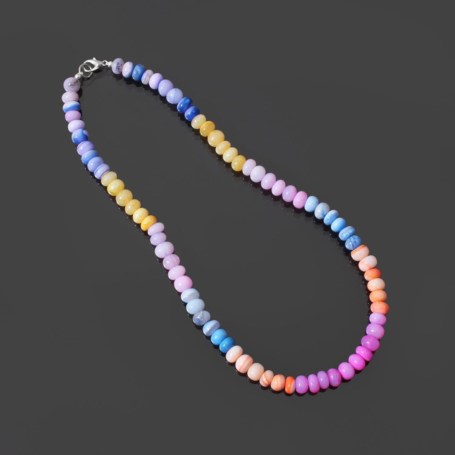 Wonderful Natural Multi Candy Opal  Gemstone Bracelet – A Colorful Gemstone Delight