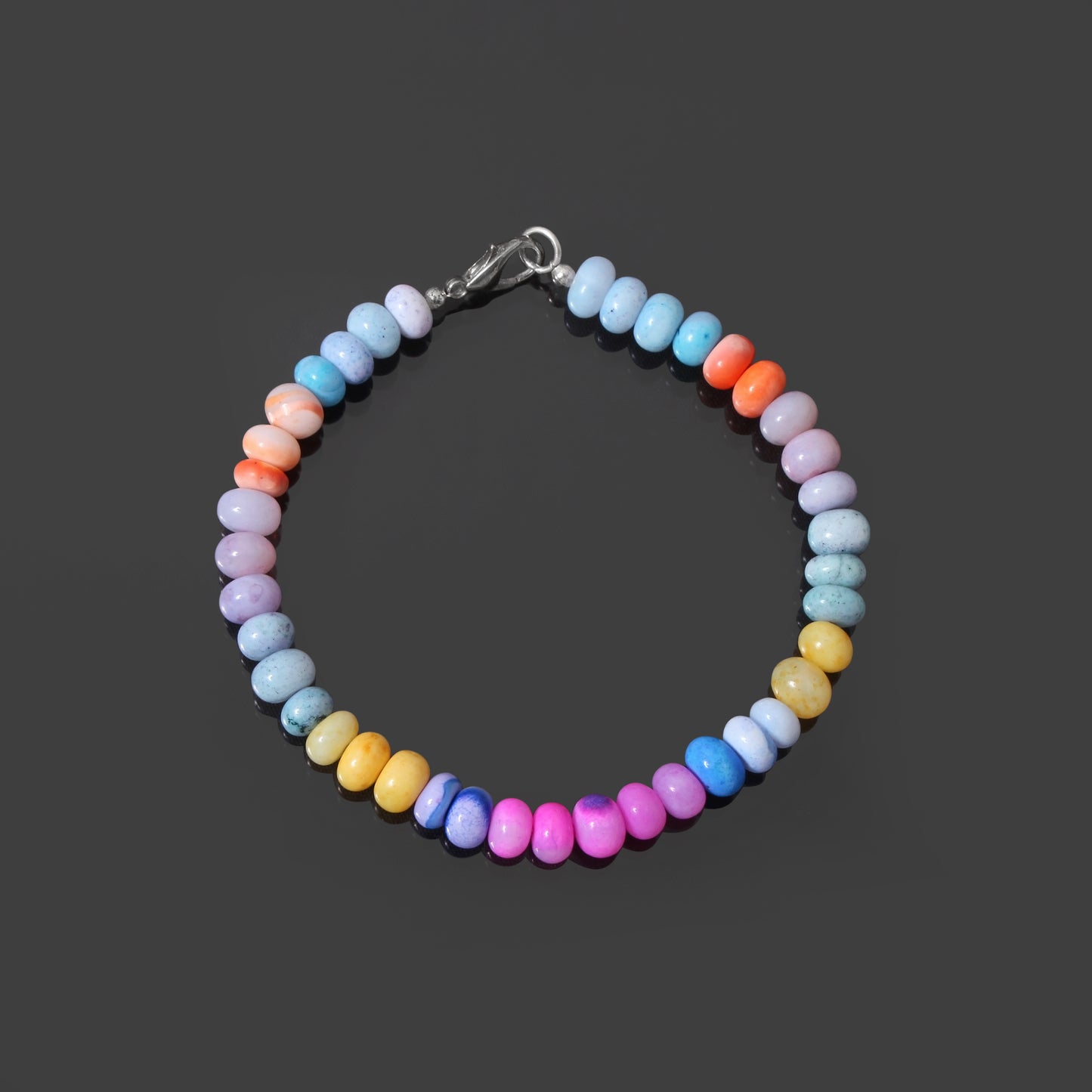 Enchanting Candy Opal Bracelet – Natural Gemstone for Positivity & Style