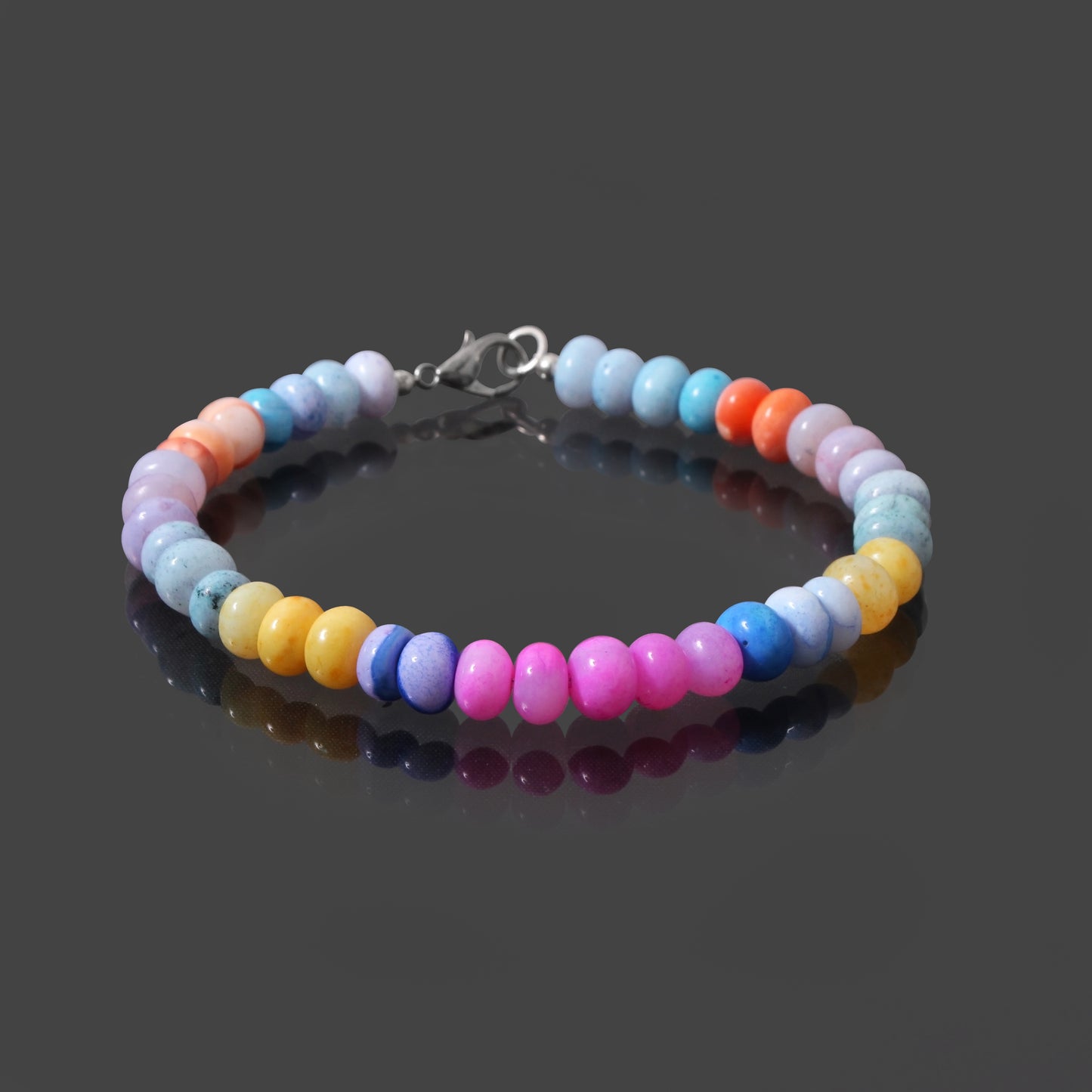 Enchanting Candy Opal Bracelet – Natural Gemstone for Positivity & Style