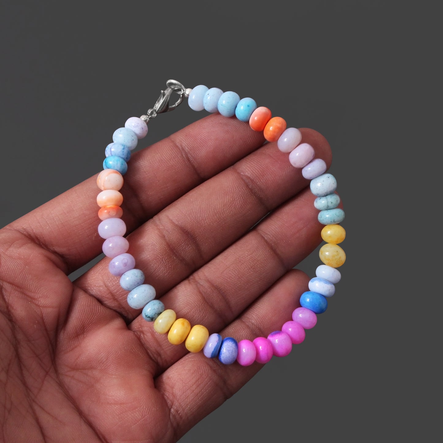 Enchanting Candy Opal Bracelet – Natural Gemstone for Positivity & Style