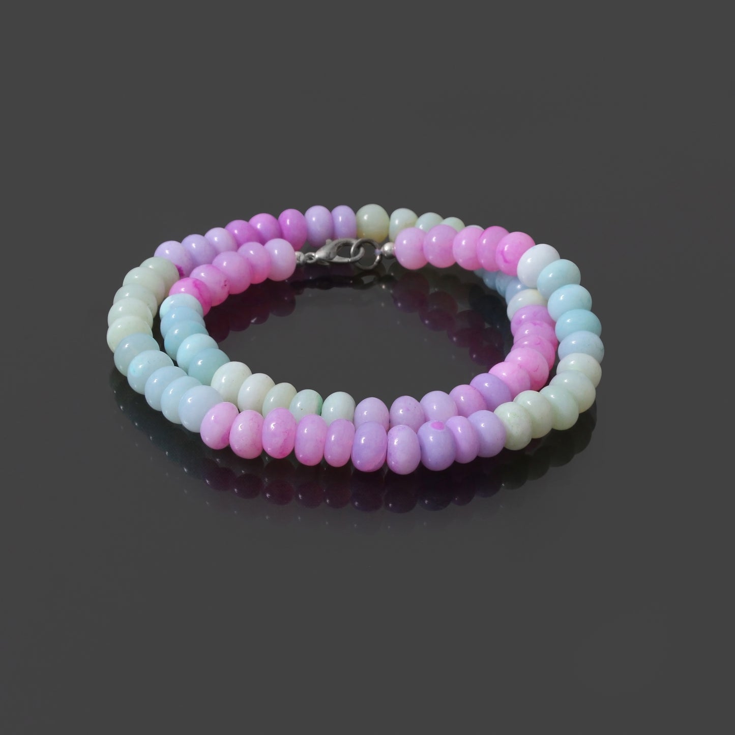 Beauty of Natural Candy Opal Gemstone Bracelet - Unique & Colorful Accessory