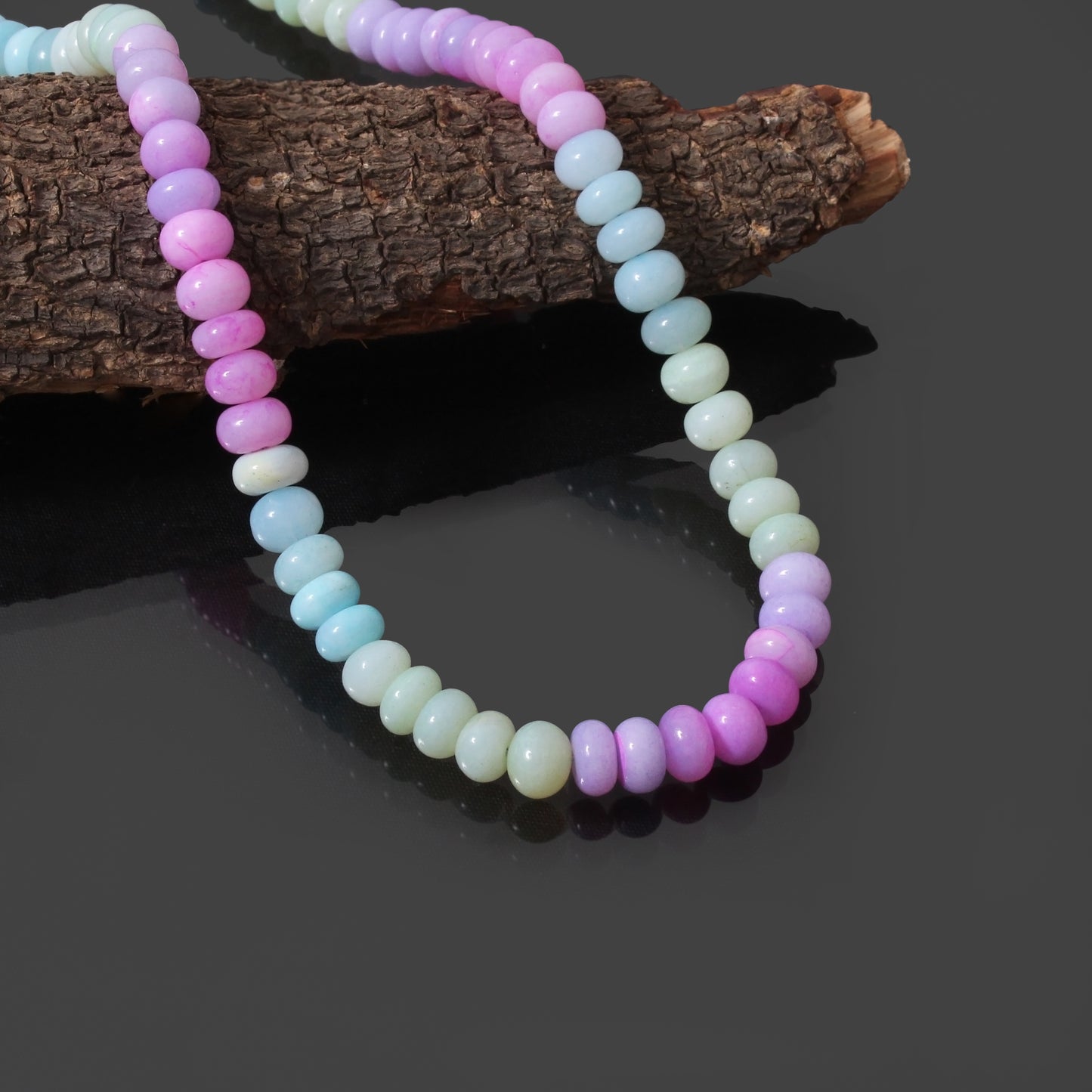 Beauty of Natural Candy Opal Gemstone Bracelet - Unique & Colorful Accessory