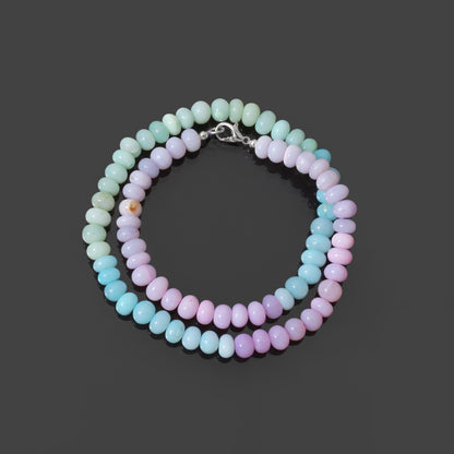 Elegant Natural Candy Opal Beads Gemstone Necklace – Radiant & Unique