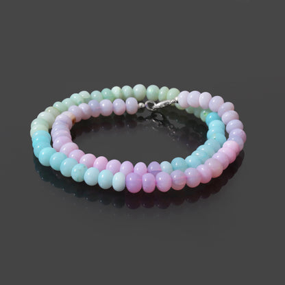 Elegant Natural Candy Opal Beads Gemstone Necklace – Radiant & Unique