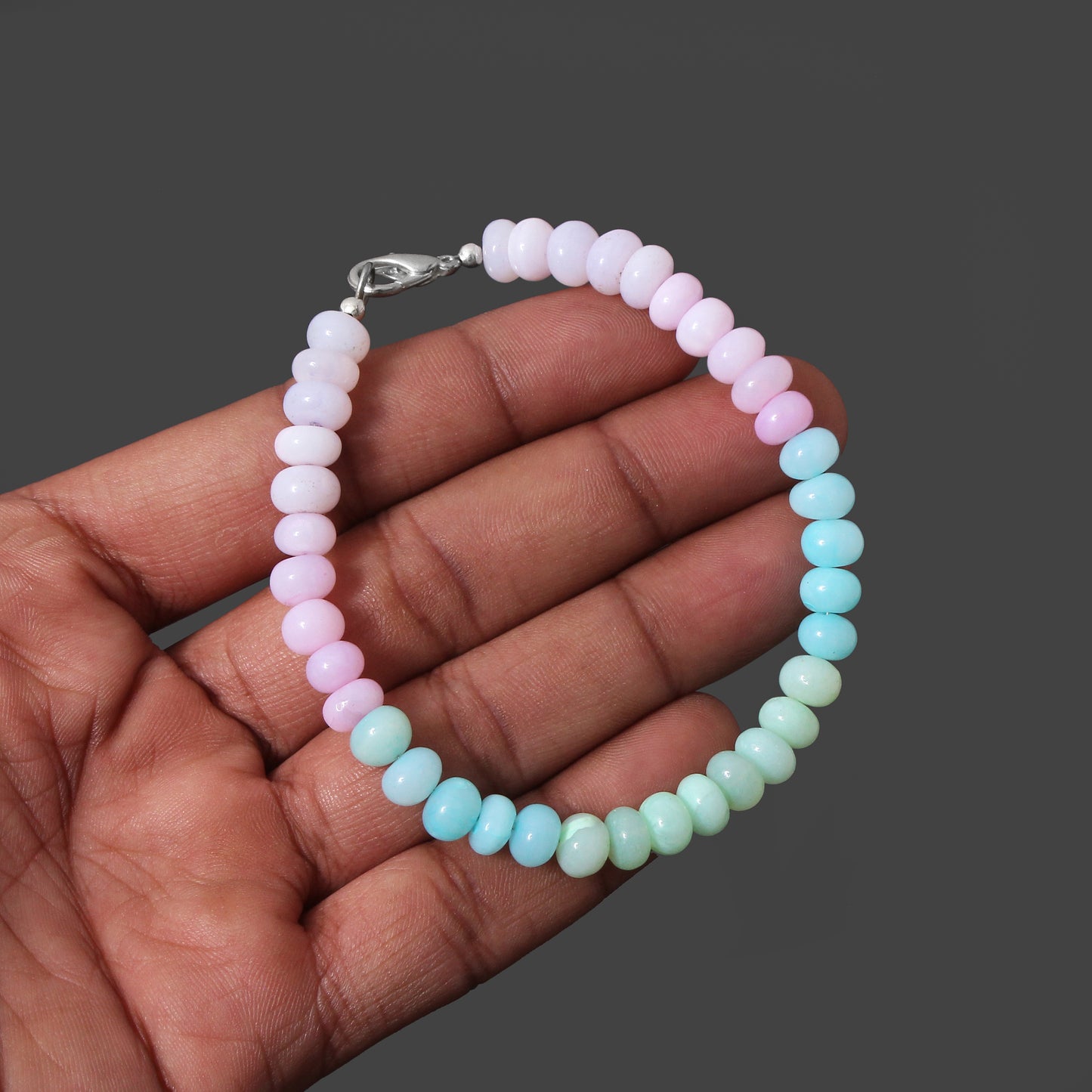 Unleash Your Style with Natural Candy Opal Gemstone Bracelet – Embrace Vibrant Elegance