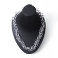 Hyalite Opal Pear-Shaped Beaded Necklace – Natural Clear Gemstone for Purity, Light & Spiritual Harmony