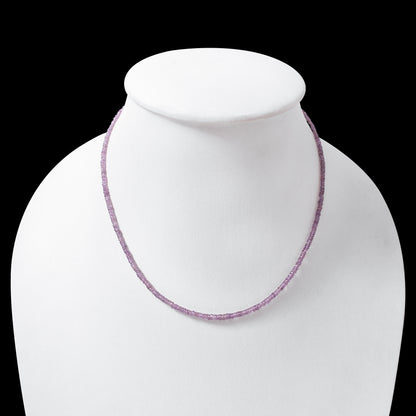 High Quality Natural Pink Sapphire Faceted Bead Bracelet | Genuine Sapphire Gemstone Minimalist Jewelry