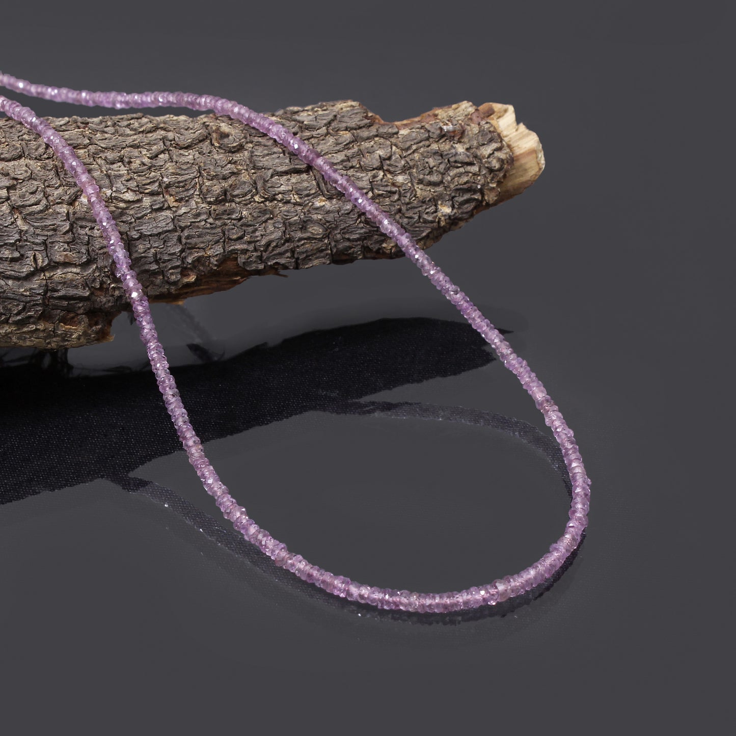 High Quality Natural Pink Sapphire Faceted Bead Bracelet | Genuine Sapphire Gemstone Minimalist Jewelry