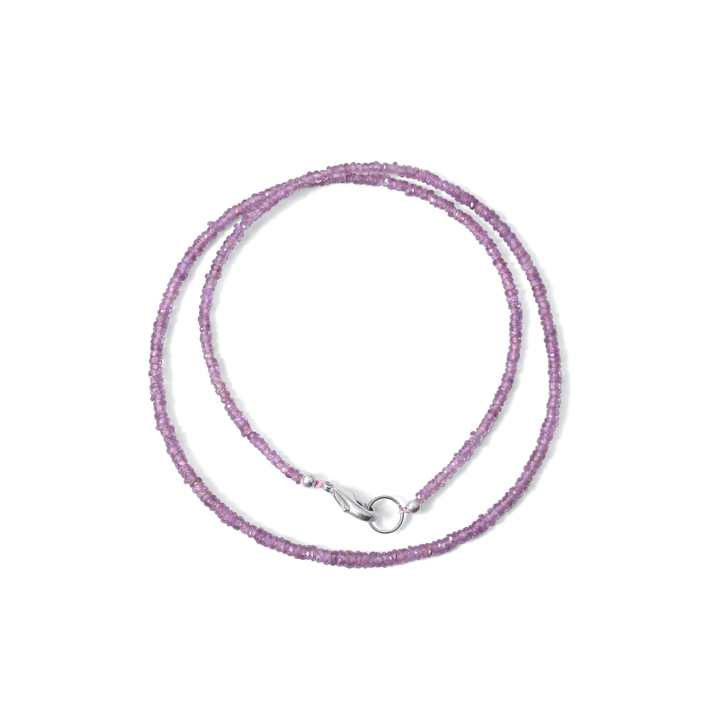 High Quality Natural Pink Sapphire Faceted Bead Bracelet | Genuine Sapphire Gemstone Minimalist Jewelry