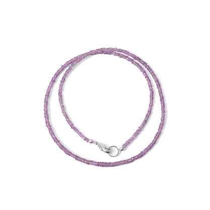High Quality Natural Pink Sapphire Faceted Bead Bracelet | Genuine Sapphire Gemstone Minimalist Jewelry