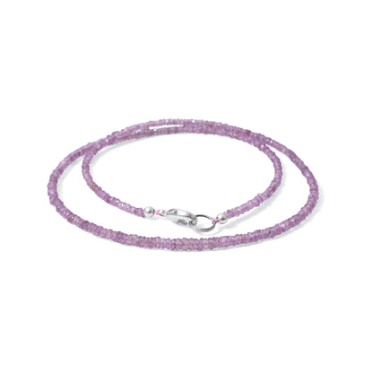 High Quality Natural Pink Sapphire Faceted Bead Bracelet | Genuine Sapphire Gemstone Minimalist Jewelry
